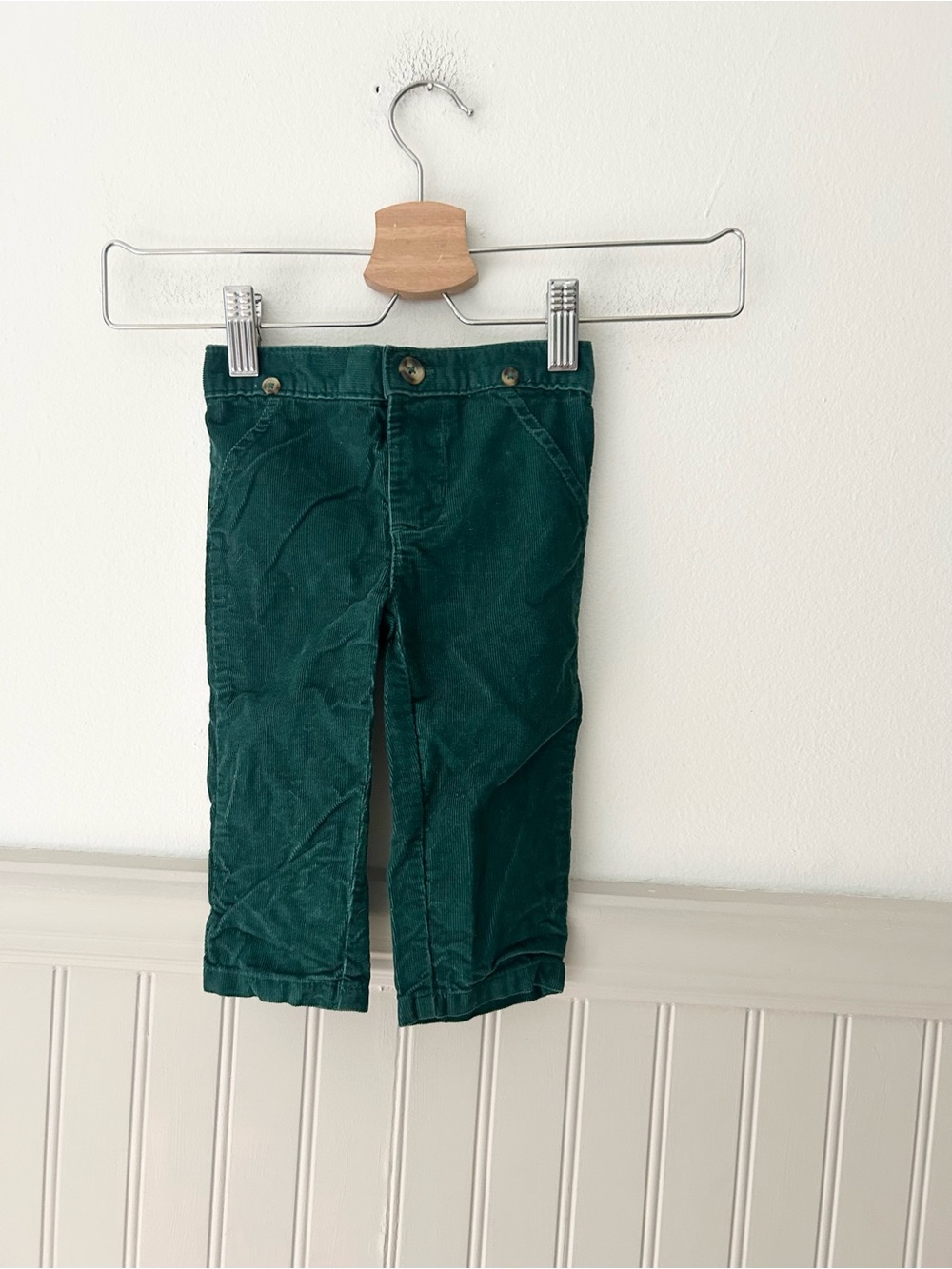 Carter's 9 Months Forest Green Corduroy Baby Pants
